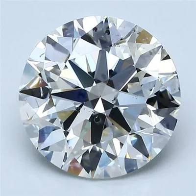 3.02ct H SI2 Rare Carat Ideal Cut Round Diamond