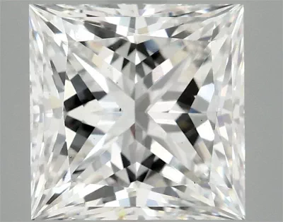 5.05ct G VS2 Rare Carat Ideal Cut Princess Lab Grown Diamond