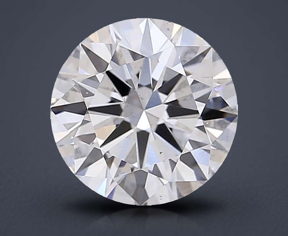 2.51ct D VS2 Rare Carat Ideal Cut Round Lab Grown Diamond
