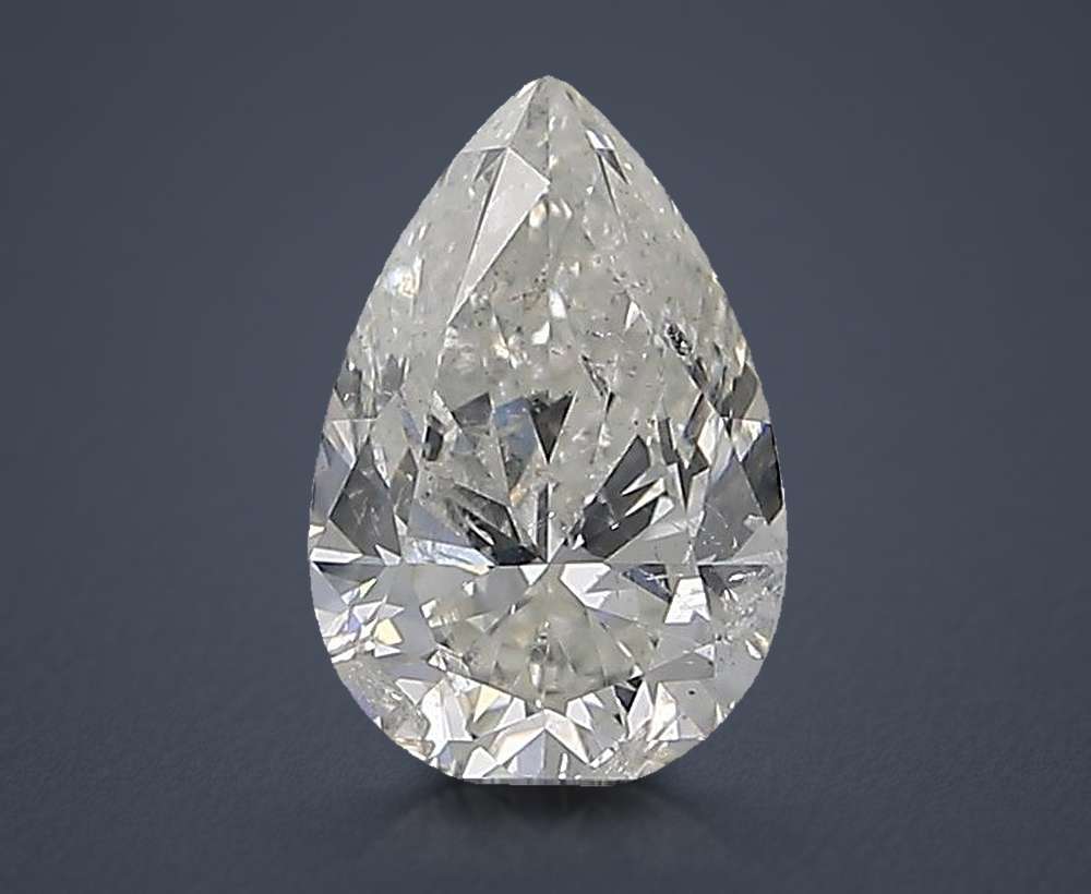 1.55ct H SI2 Rare Carat Ideal Cut Pear Diamond