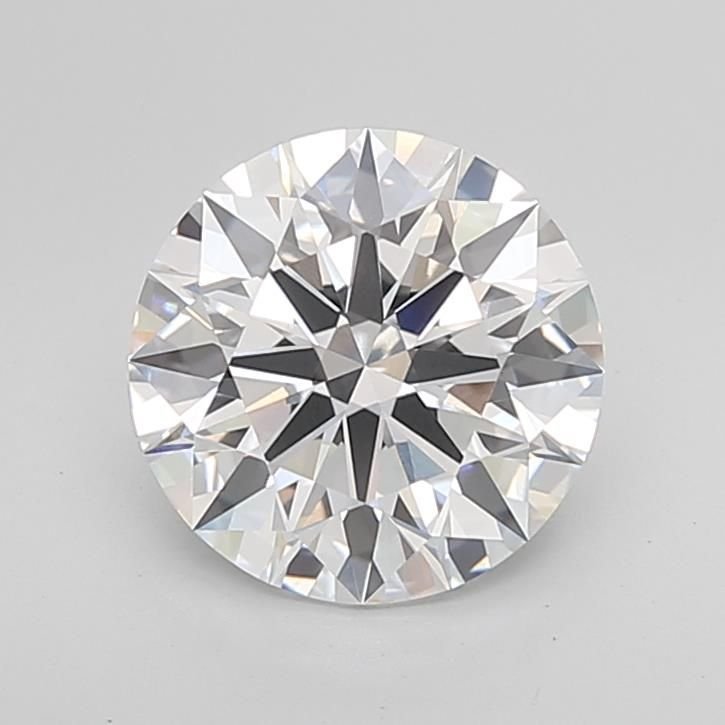 3.09ct D VVS2 Rare Carat Ideal Cut Round Lab Grown Diamond
