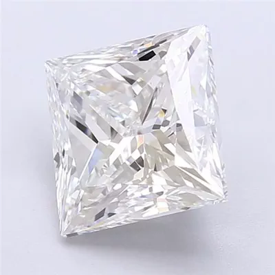 3.49ct E VVS2 Rare Carat Ideal Cut Princess Lab Grown Diamond