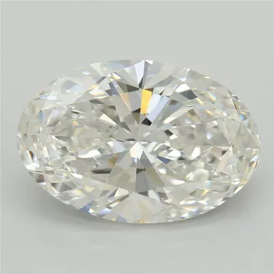 4.80ct F VS1 Rare Carat Ideal Cut Oval Lab Grown Diamond