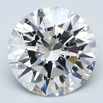 3.53ct I VS2 Rare Carat Ideal Cut Round Diamond