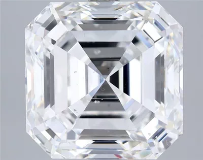 4.02ct F SI1 Rare Carat Ideal Cut Asscher Diamond