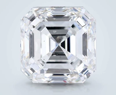 4.02ct F SI1 Rare Carat Ideal Cut Asscher Diamond