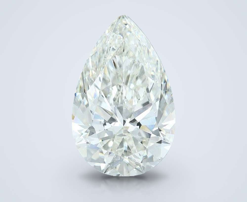 8.09ct H SI1 Rare Carat Ideal Cut Pear Diamond