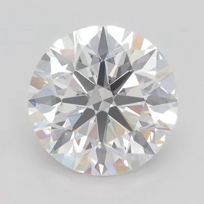 3.27ct E VVS2 Rare Carat Ideal Cut Round Lab Grown Diamond