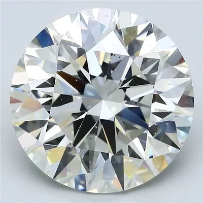 6.27ct J VS2 Rare Carat Ideal Cut Round Diamond
