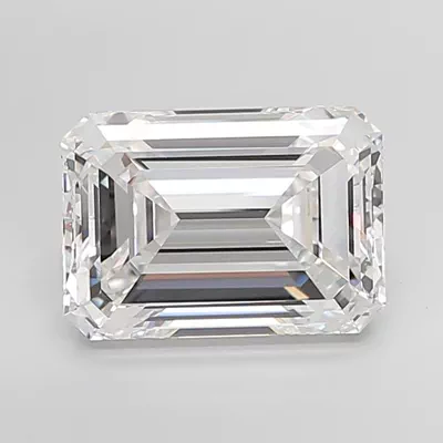 9.05ct E VVS2 Rare Carat Ideal Cut Emerald Lab Grown Diamond