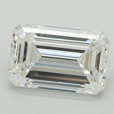 2.54ct F VS1 Excellent Cut Emerald Lab Grown Diamond
