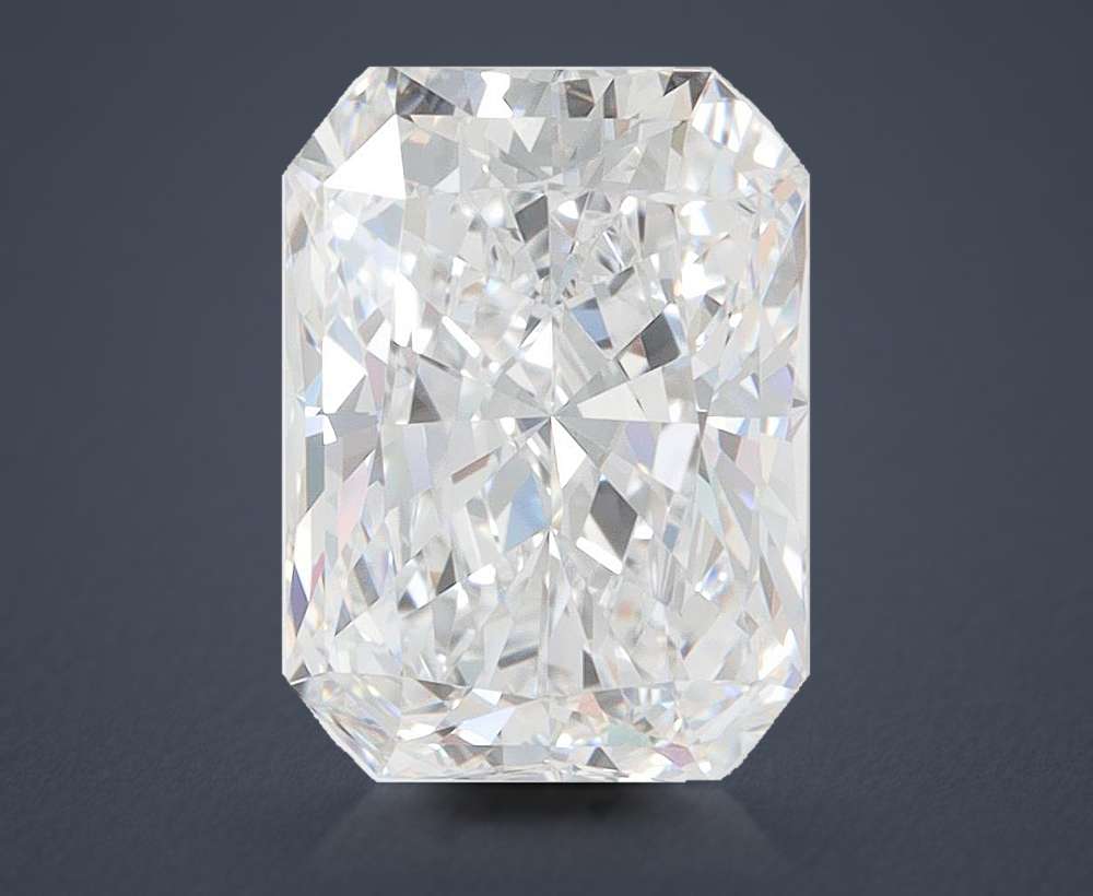 4.02ct D VVS2 Rare Carat Ideal Cut Radiant Lab Grown Diamond