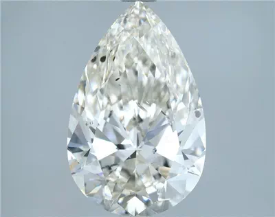 3.03ct I SI1 Rare Carat Ideal Cut Pear Diamond