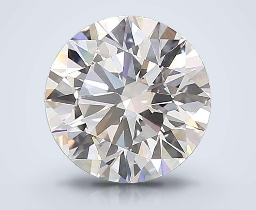 2.82ct D VVS2 Rare Carat Ideal Cut Round Lab Grown Diamond