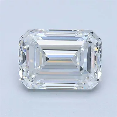 2.41ct E VVS2 Rare Carat Ideal Cut Emerald Diamond