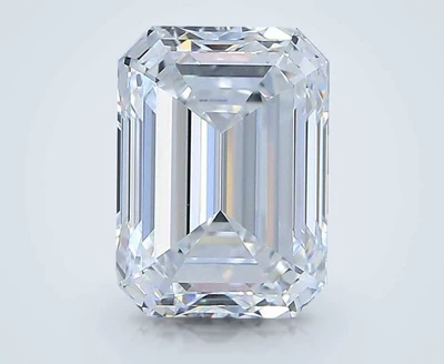 2.41ct E VVS2 Rare Carat Ideal Cut Emerald Diamond