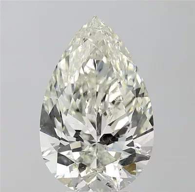 5.51ct I SI2 Rare Carat Ideal Cut Pear Diamond