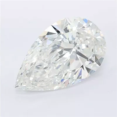 6.00ct E VVS2 Rare Carat Ideal Cut Pear Lab Grown Diamond
