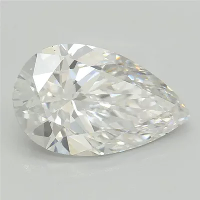 2.08ct E VS1 Rare Carat Ideal Cut Pear Lab Grown Diamond