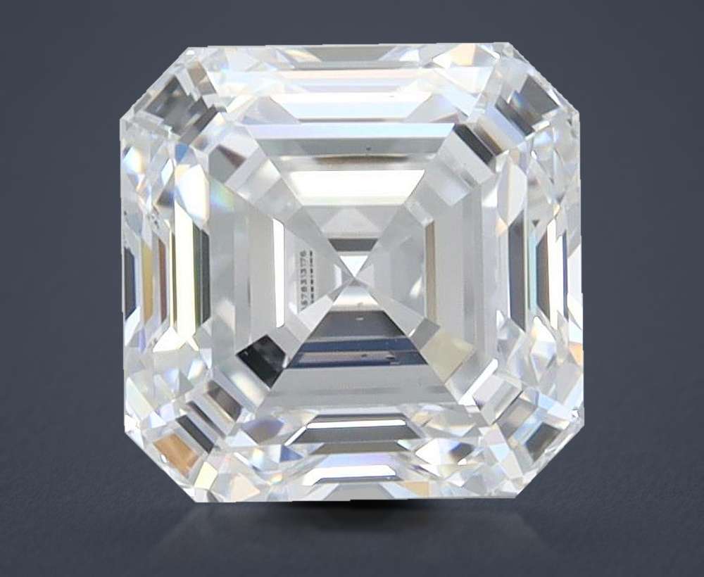 1.49ct D VS2 Rare Carat Ideal Cut Asscher Lab Grown Diamond