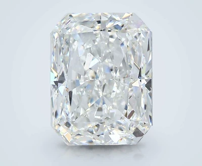 3.81ct H SI1 Rare Carat Ideal Cut Radiant Diamond
