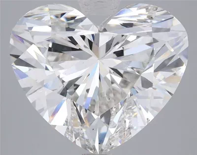 5.07ct F VS2 Rare Carat Ideal Cut Heart Lab Grown Diamond