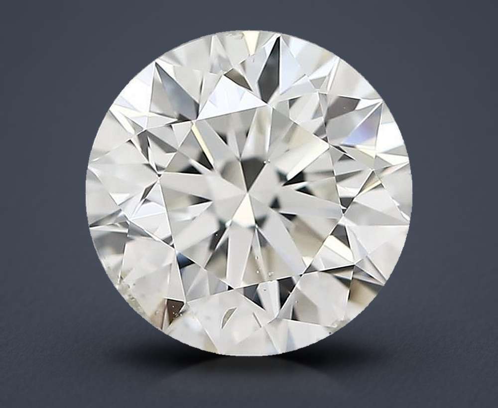 3.02ct H SI2 Rare Carat Ideal Cut Round Diamond