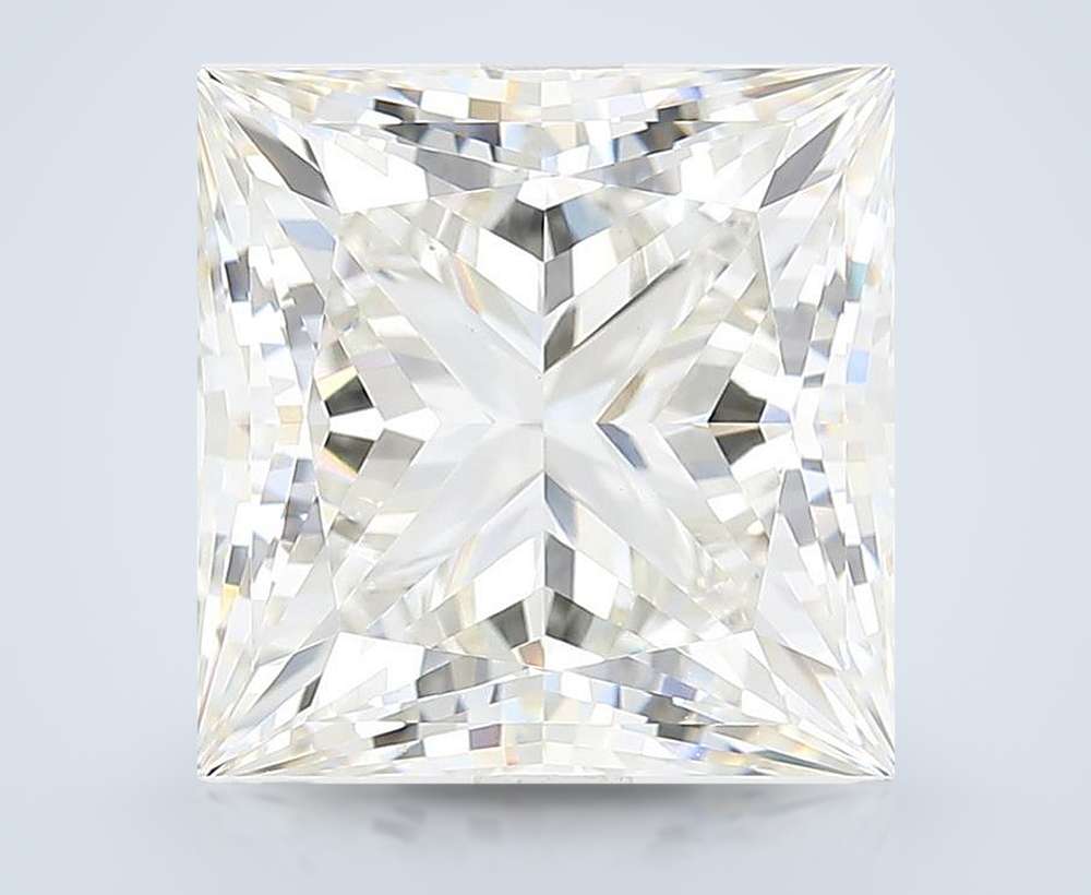 6.37ct F VS1 Rare Carat Ideal Cut Princess Lab Grown Diamond