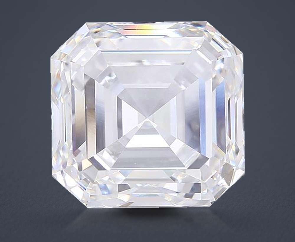 10.08ct D VVS2 Rare Carat Ideal Cut Asscher Lab Grown Diamond