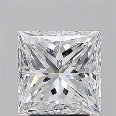 3.01ct F SI2 Rare Carat Ideal Cut Princess Diamond