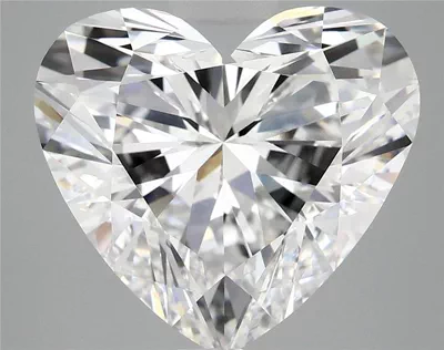 6.06ct E VVS2 Rare Carat Ideal Cut Heart Lab Grown Diamond