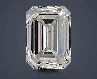 0.53ct I VS2 Rare Carat Ideal Cut Emerald Diamond
