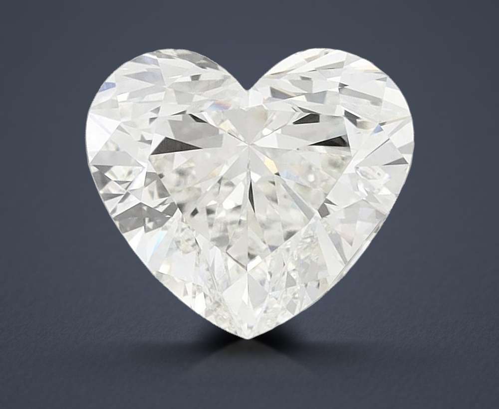 7.04ct G VVS2 Rare Carat Ideal Cut Heart Lab Grown Diamond