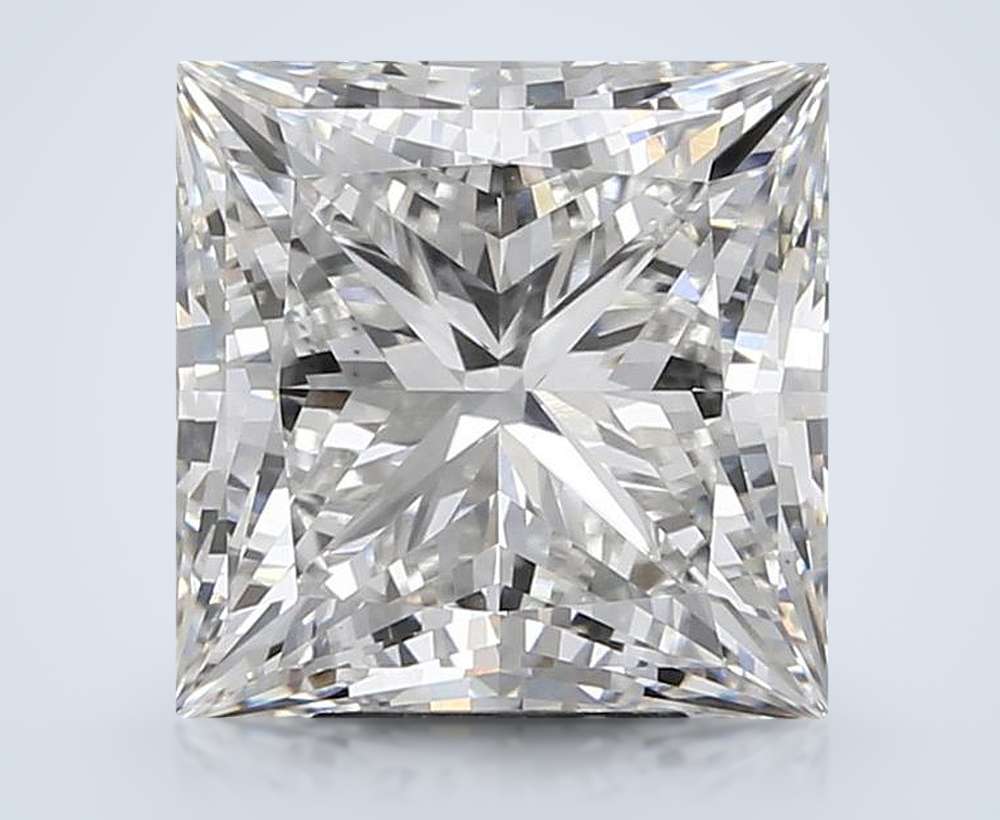 6.51ct G VS1 Rare Carat Ideal Cut Princess Lab Grown Diamond
