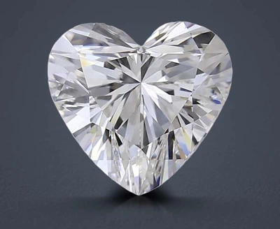 1.56ct F VVS2 Rare Carat Ideal Cut Heart Lab Grown Diamond