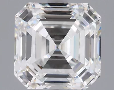 2.05ct F VS1 Rare Carat Ideal Cut Asscher Lab Grown Diamond