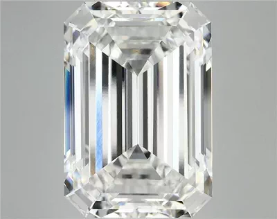 15.12ct F VVS2 Rare Carat Ideal Cut Emerald Lab Grown Diamond