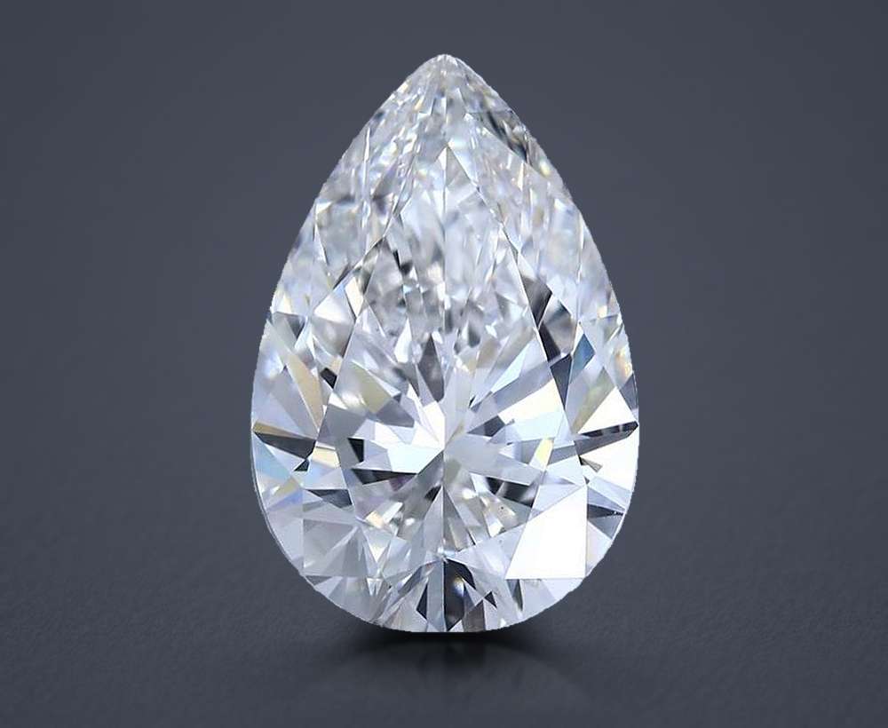 10.68ct G VS1 Rare Carat Ideal Cut Pear Lab Grown Diamond