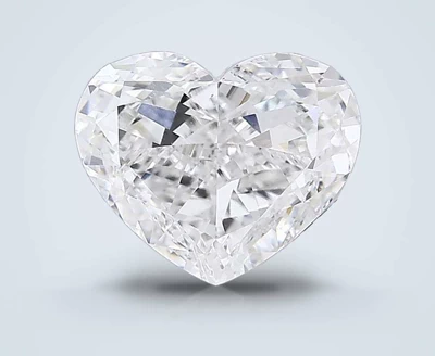 6.01ct E VVS2 Good Cut Heart Lab Grown Diamond