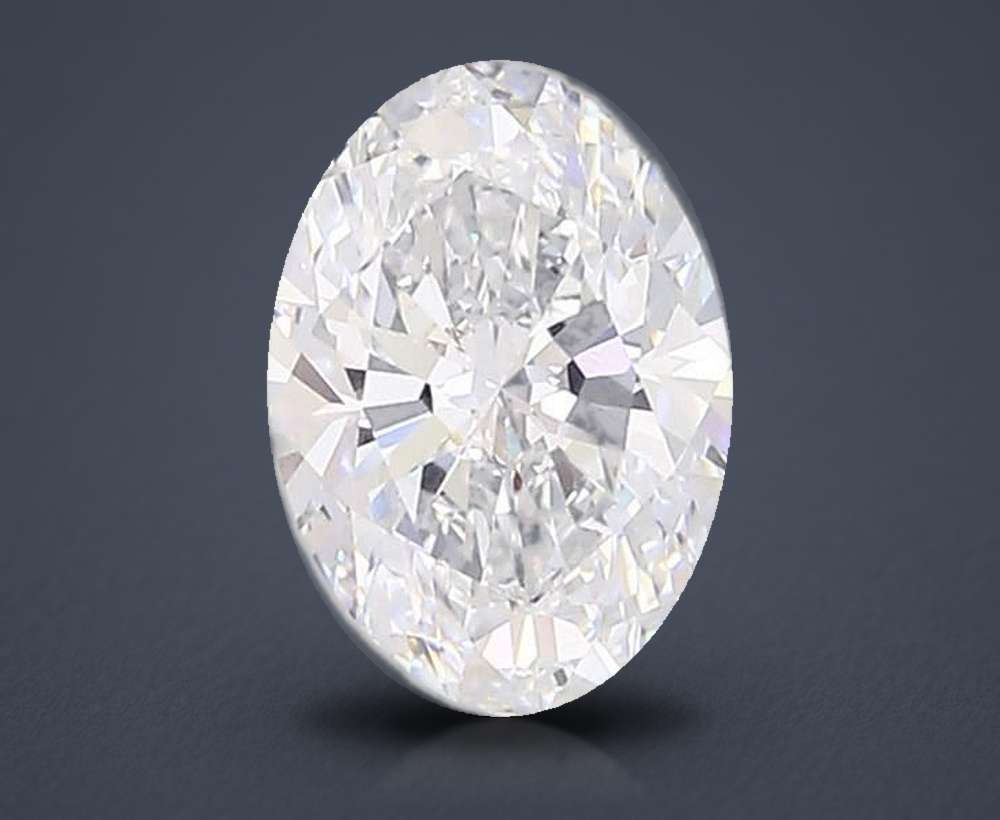 9.11ct F VVS2 Rare Carat Ideal Cut Oval Lab Grown Diamond