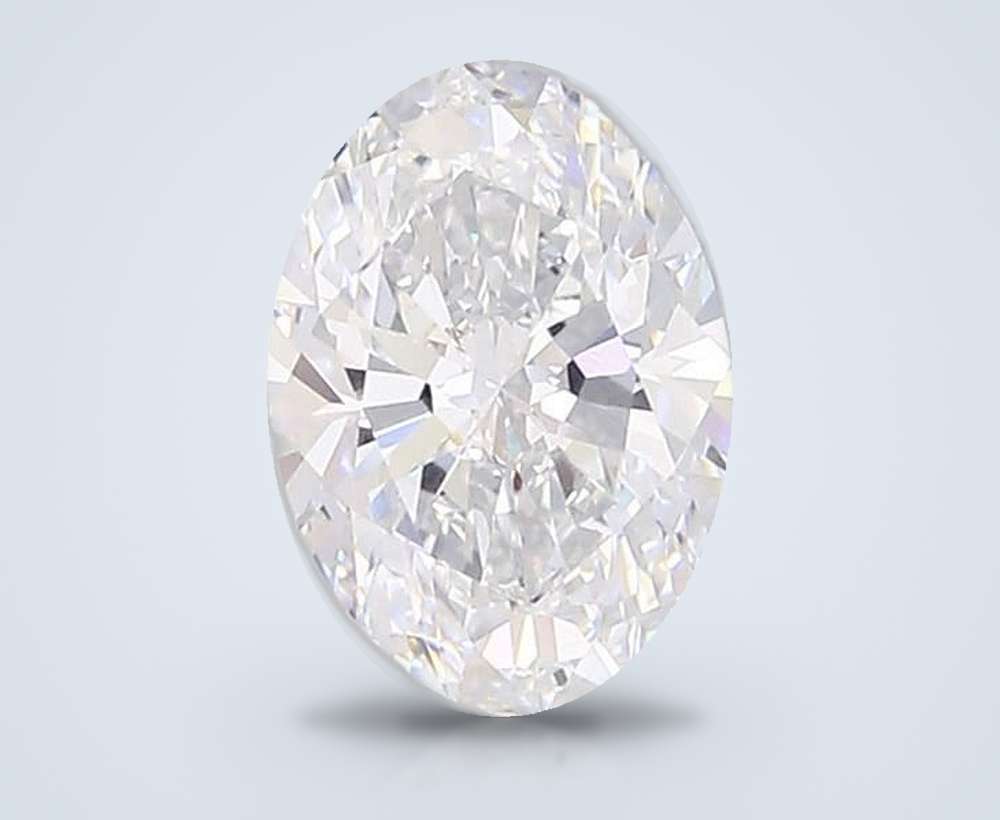 9.11ct F VVS2 Rare Carat Ideal Cut Oval Lab Grown Diamond