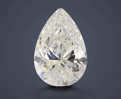 3.28ct F VVS2 Rare Carat Ideal Cut Pear Lab Grown Diamond