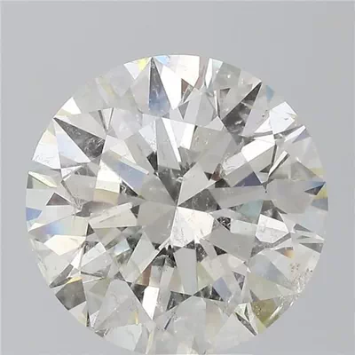 5.05ct I SI2 Rare Carat Ideal Cut Round Diamond
