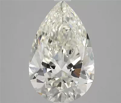 3.08ct I VS2 Rare Carat Ideal Cut Pear Diamond