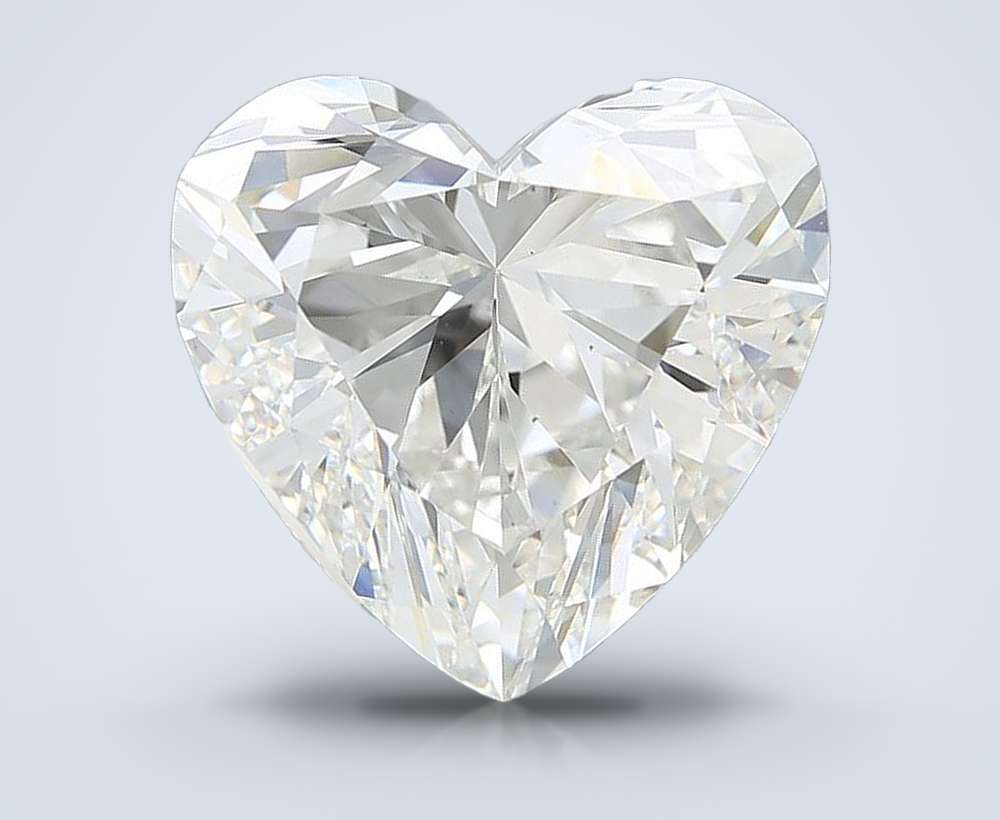 11.44ct G VS2 Rare Carat Ideal Cut Heart Lab Grown Diamond
