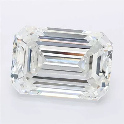 4.02ct F VS1 Excellent Cut Emerald Lab Grown Diamond