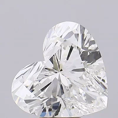 6.55ct F VVS2 Rare Carat Ideal Cut Heart Lab Grown Diamond