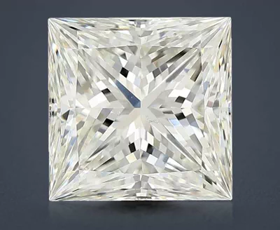 7.06ct K VS2 Rare Carat Ideal Cut Princess Diamond