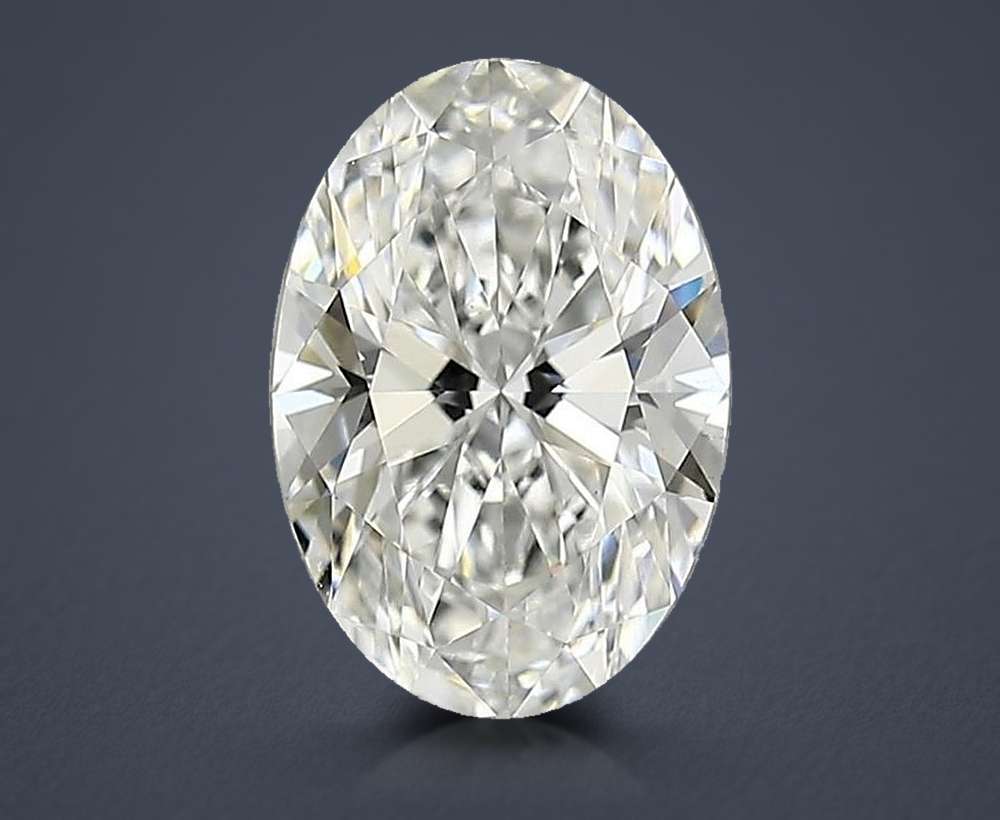1.64ct F VS1 Rare Carat Ideal Cut Oval Lab Grown Diamond