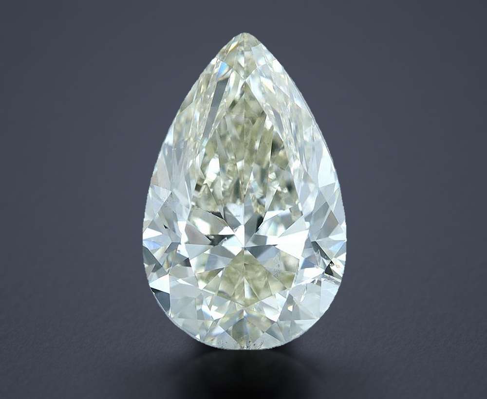 2.03ct J SI1 Rare Carat Ideal Cut Pear Diamond
